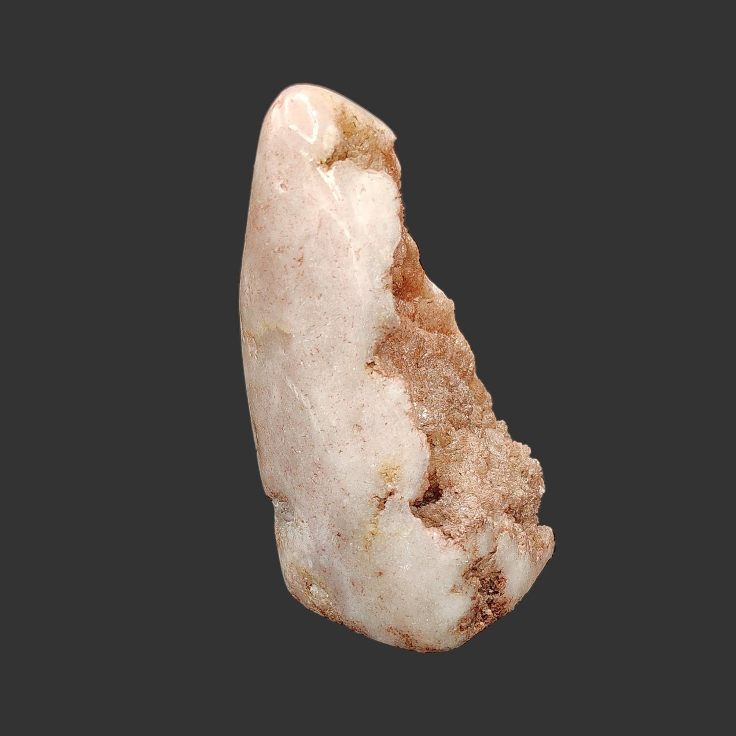 This is the right side of this pink amethyst quartz specimen