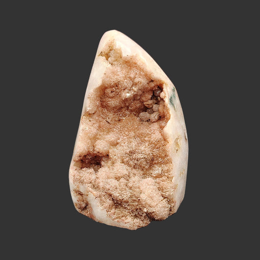 This is the front side of this pink amethyst quartz specimen.