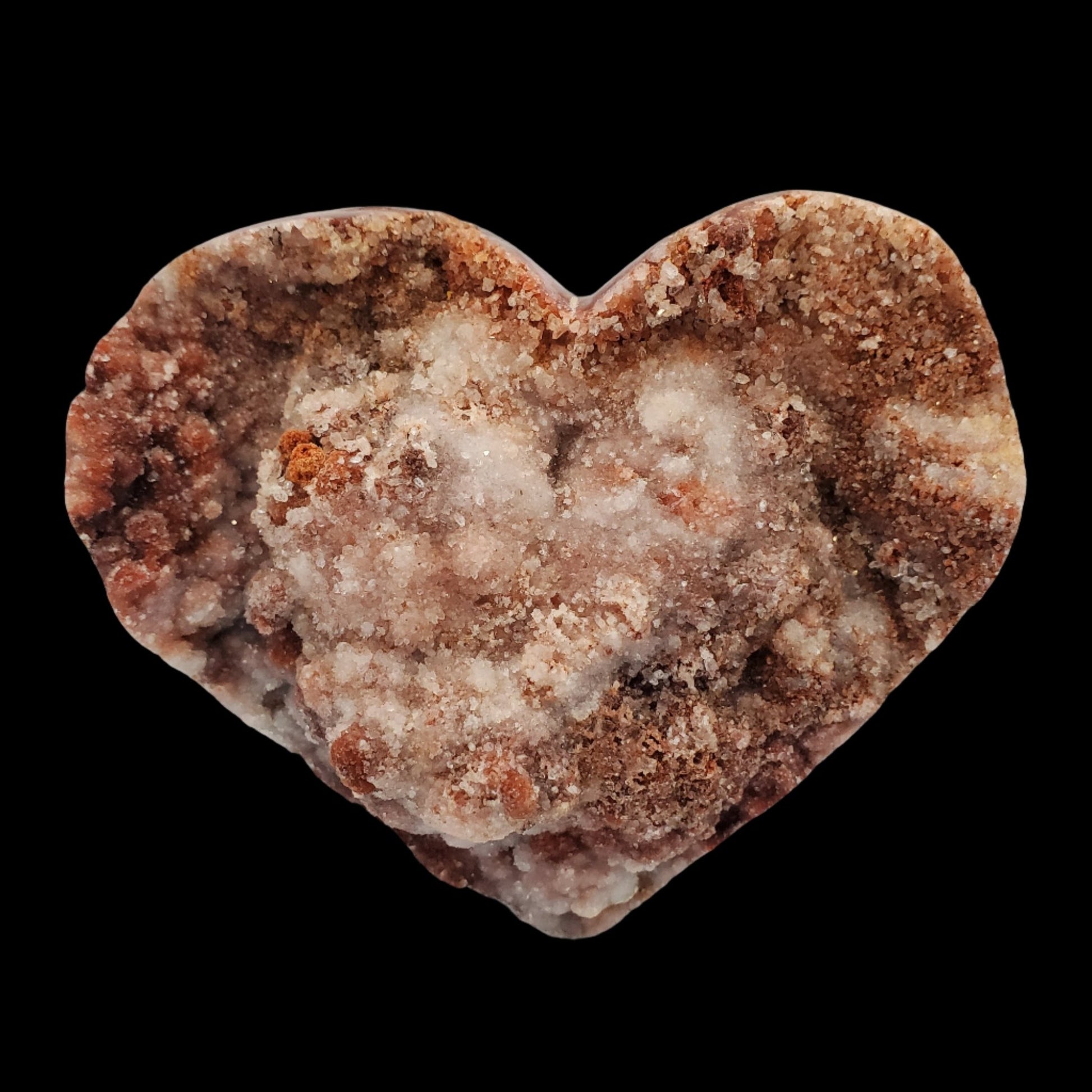 Pink Amethyst Druzy Heart