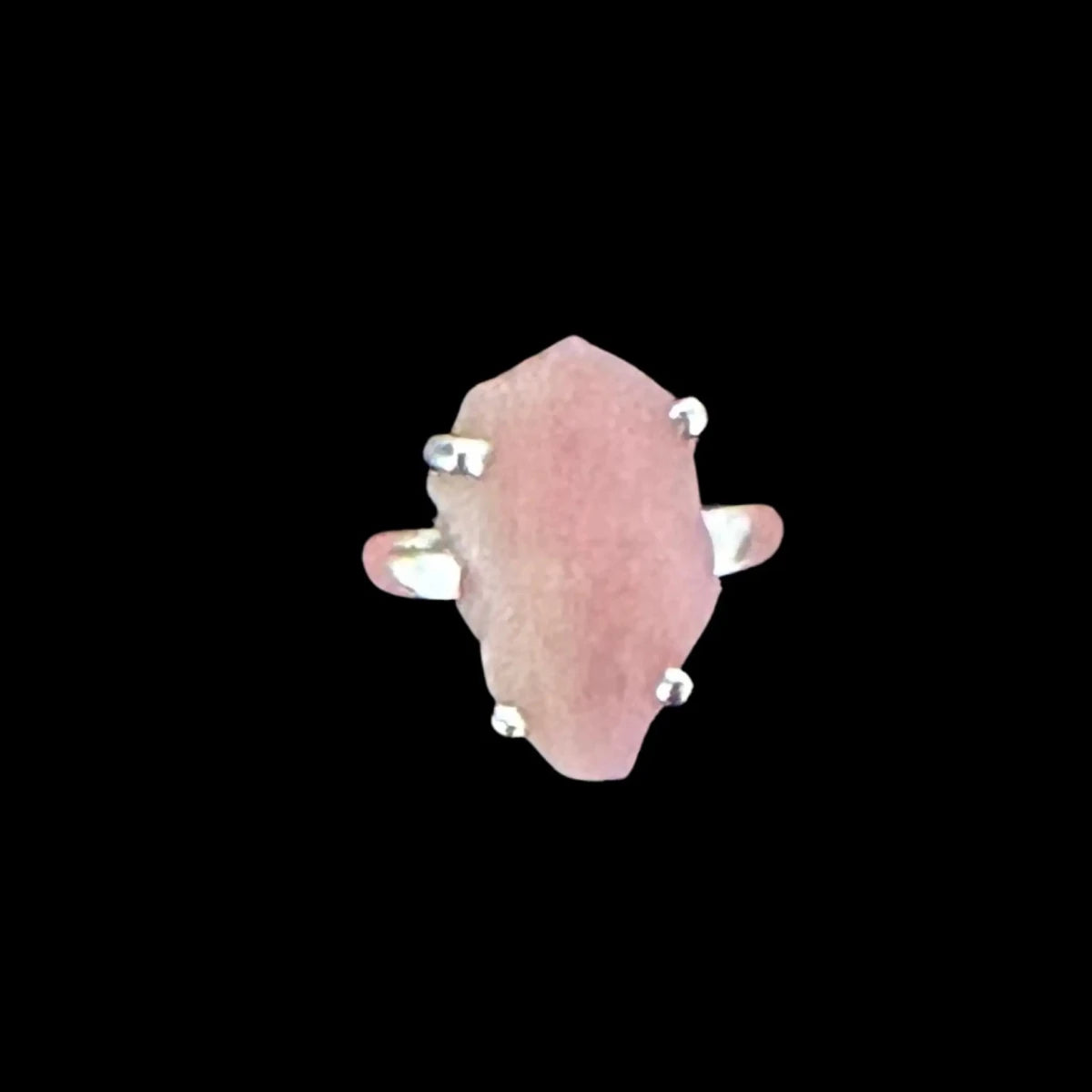 Pink Opal Sterling Silver Ring