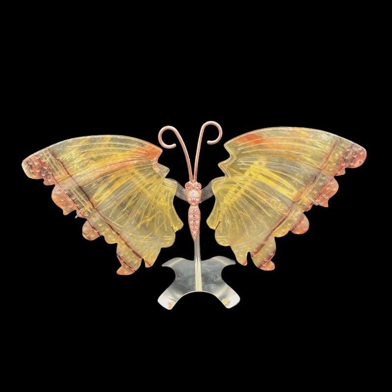 Front Side Of Fluorite Butterfly