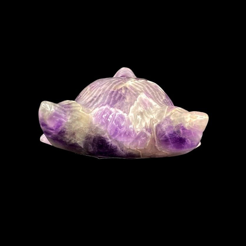 Back Side Of Chevron Amethyst Figurine