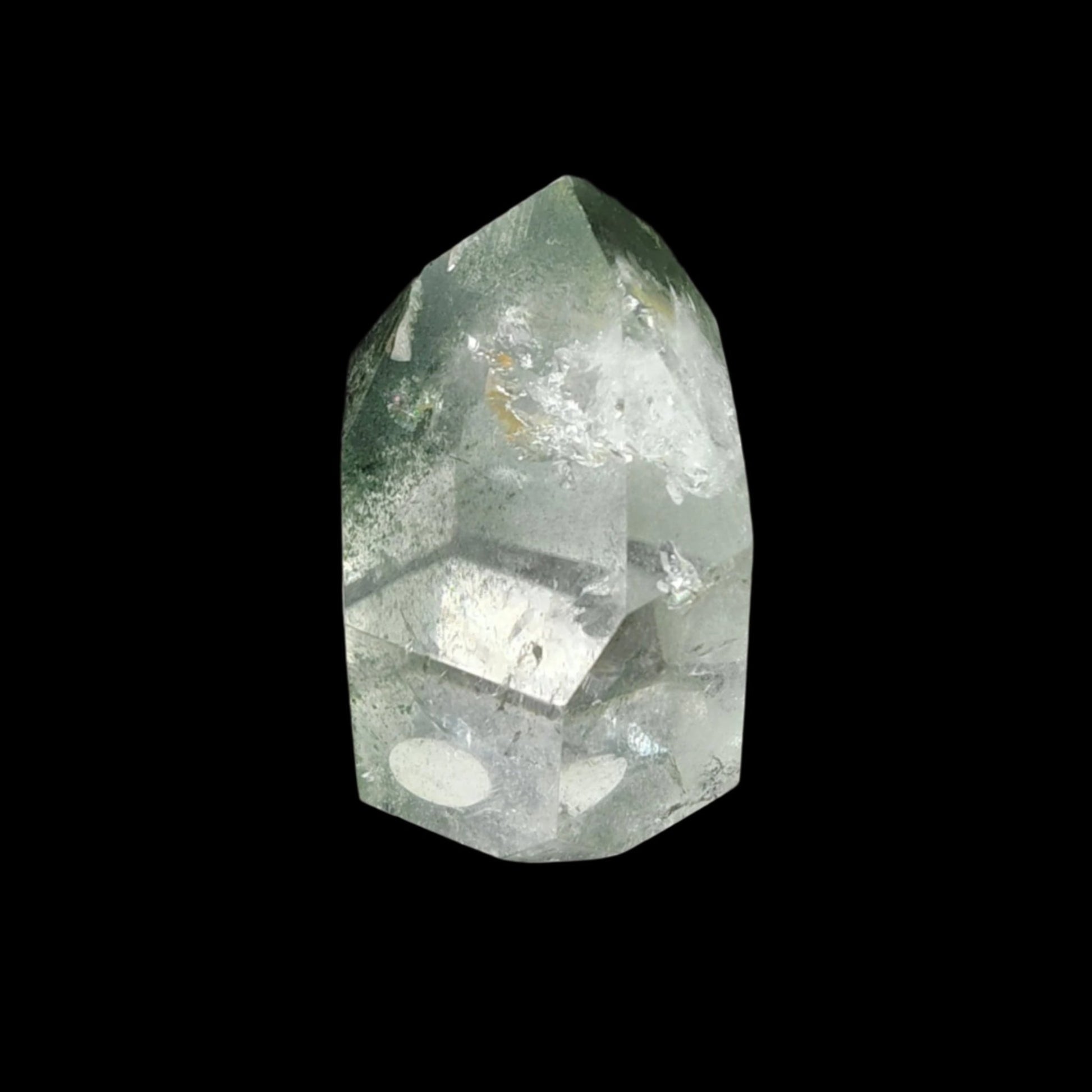 This is the left side of this Brazilian Quartz crystal point