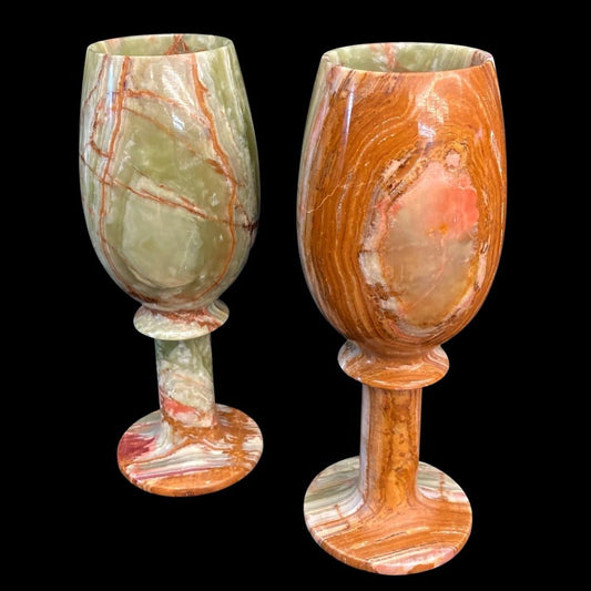 Onyx Champagne Glasses Set