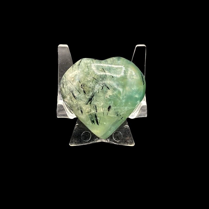 Back Side Of Prehnite Heart