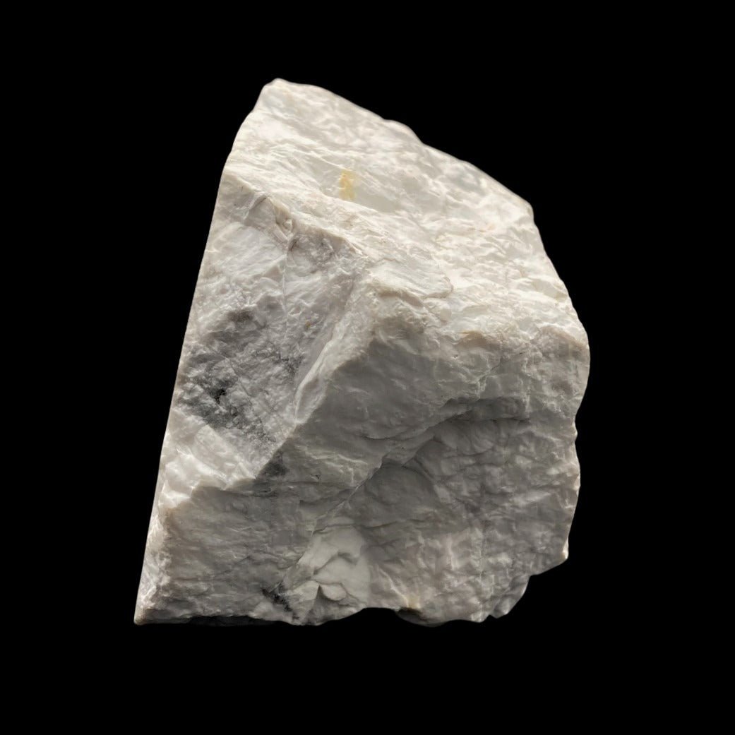 The Side Of White Howlite Cut Base