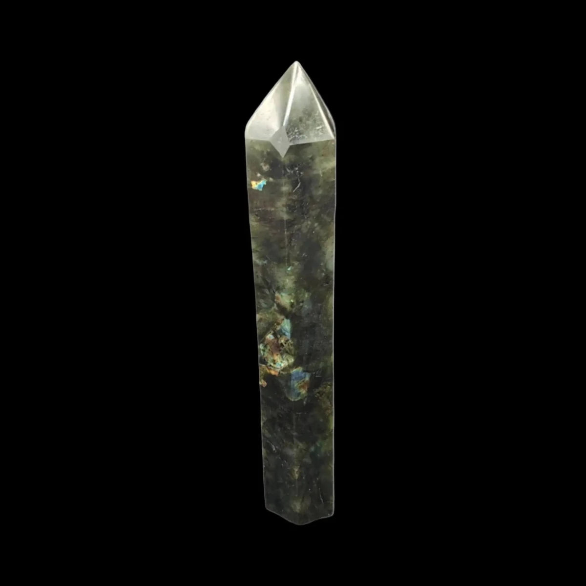 This is the left side of this Labradorite point
