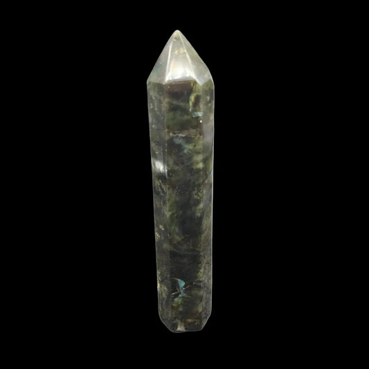 This is the front side of this Labradorite  point