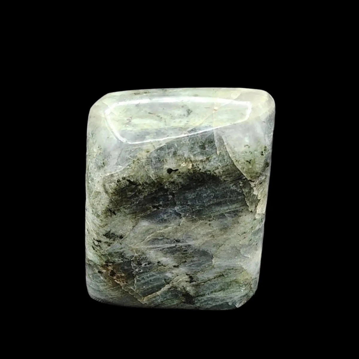 This is the back side of this piece of Labradorite