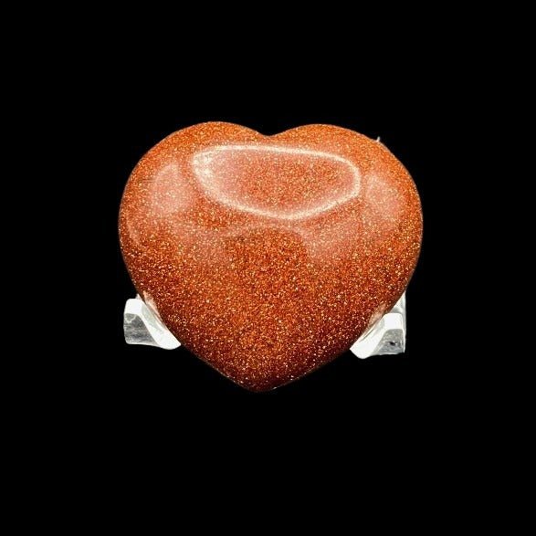 Goldstone Gemstone Heart