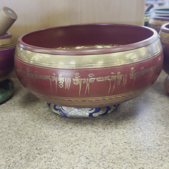 Burgundy Singing Bowl Vibrations