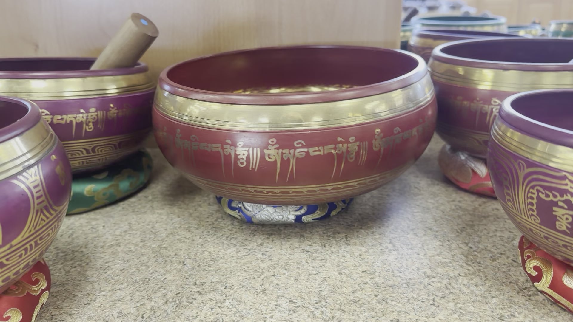 Burgundy Singing Bowl Vibrations