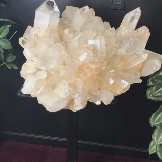Large Arkansas Quartz Crystal Cluster