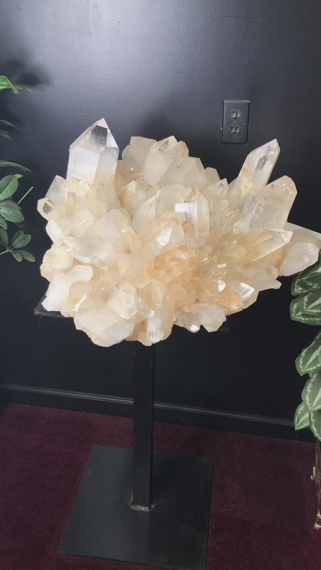 Large Arkansas Quartz Crystal Cluster