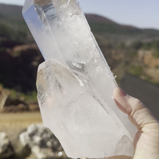 9 inch quartz crystal cluster