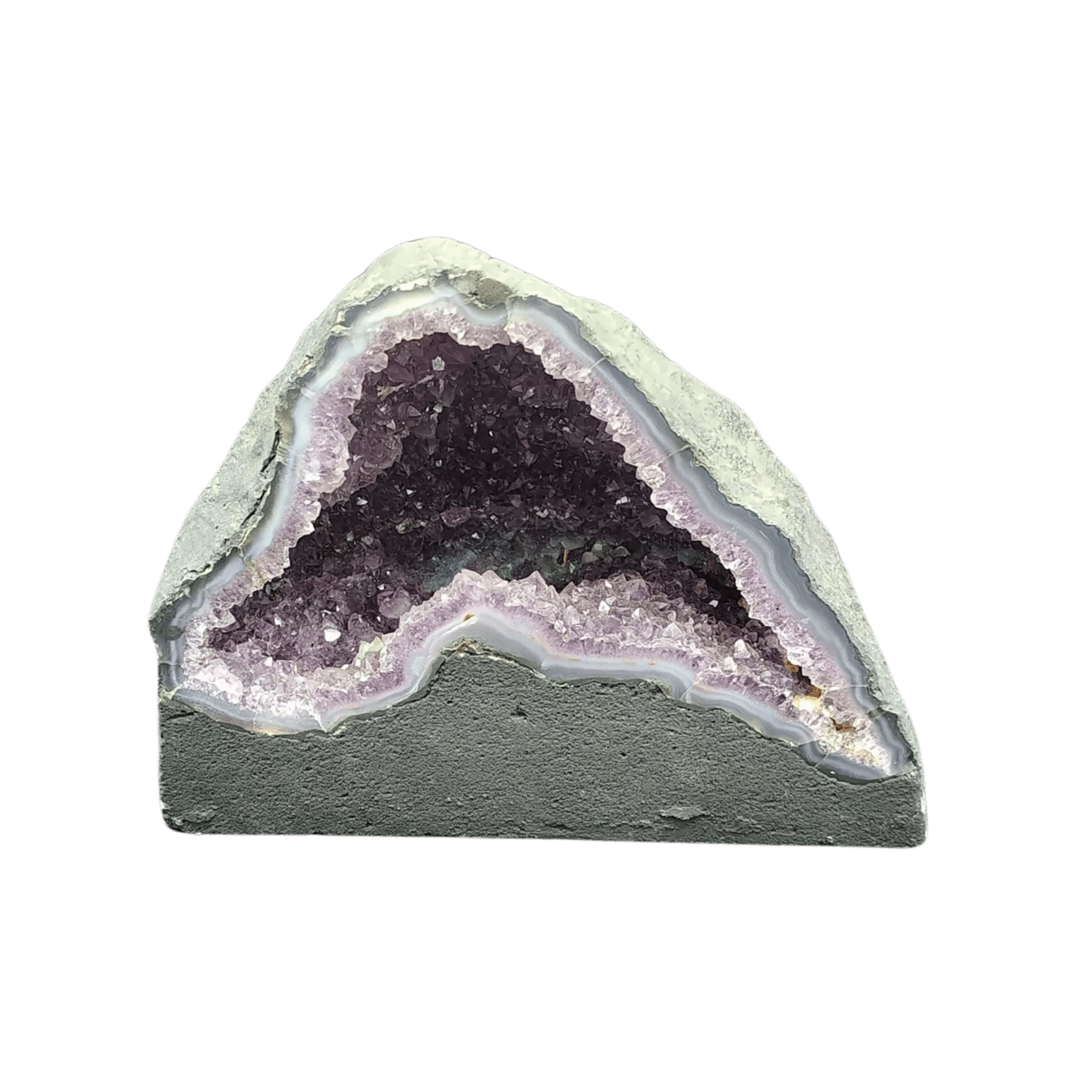 This is the front side of this Amethyst cathedral