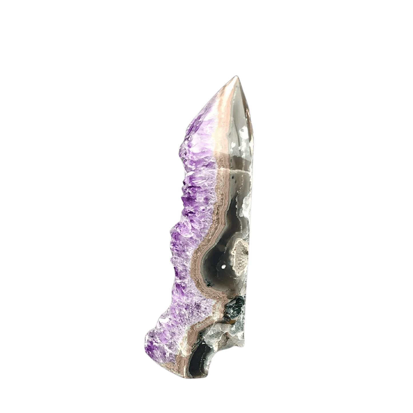 This is the left side of this Amethyst tower