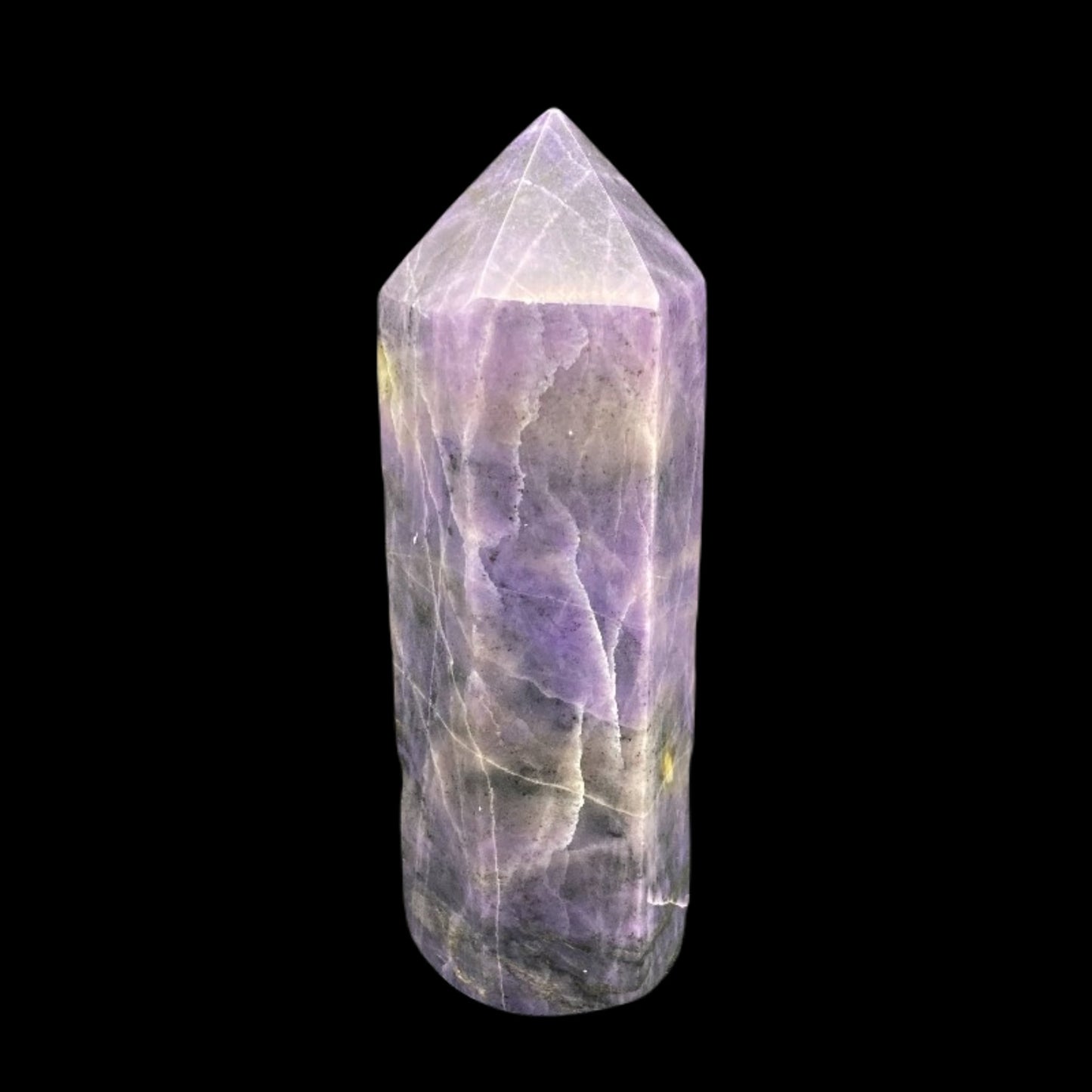 Back Side Of Purple Morado Opal Cut Polished Tower