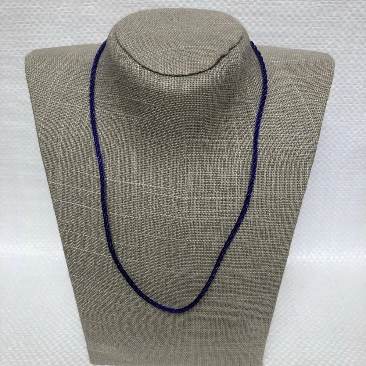 Purple Nylon Cord Necklace