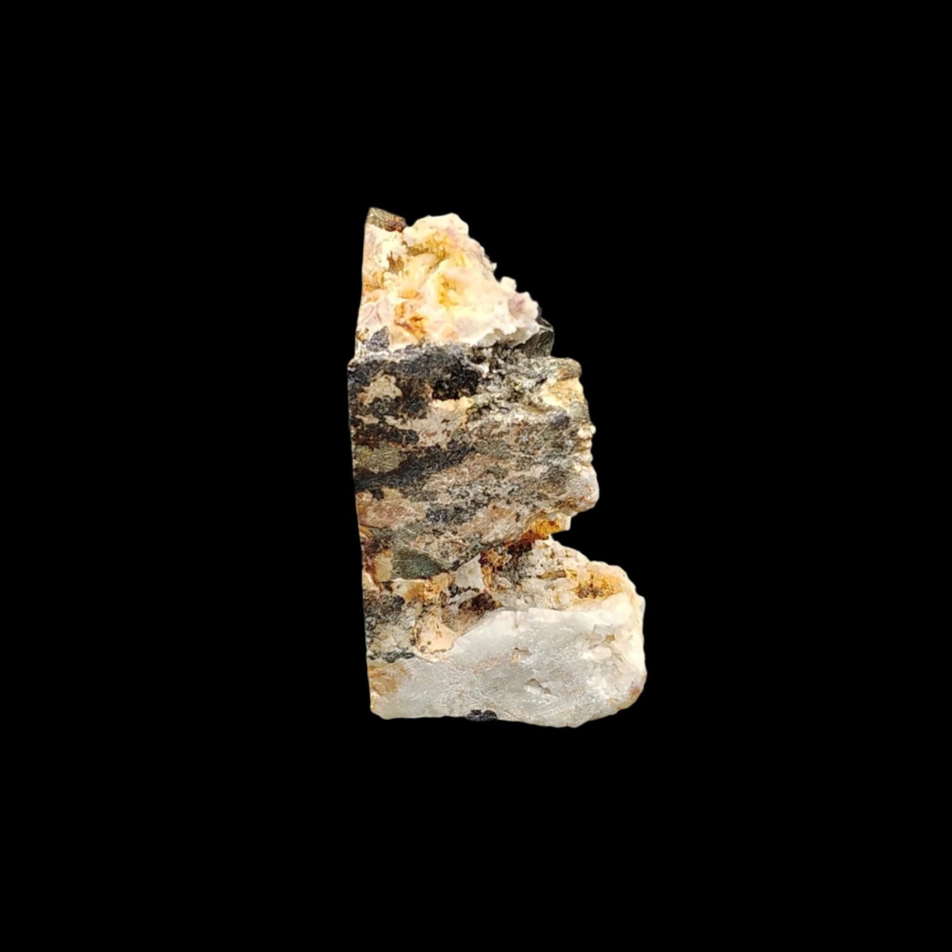 This is the right side of this Pyrite on Dolomite