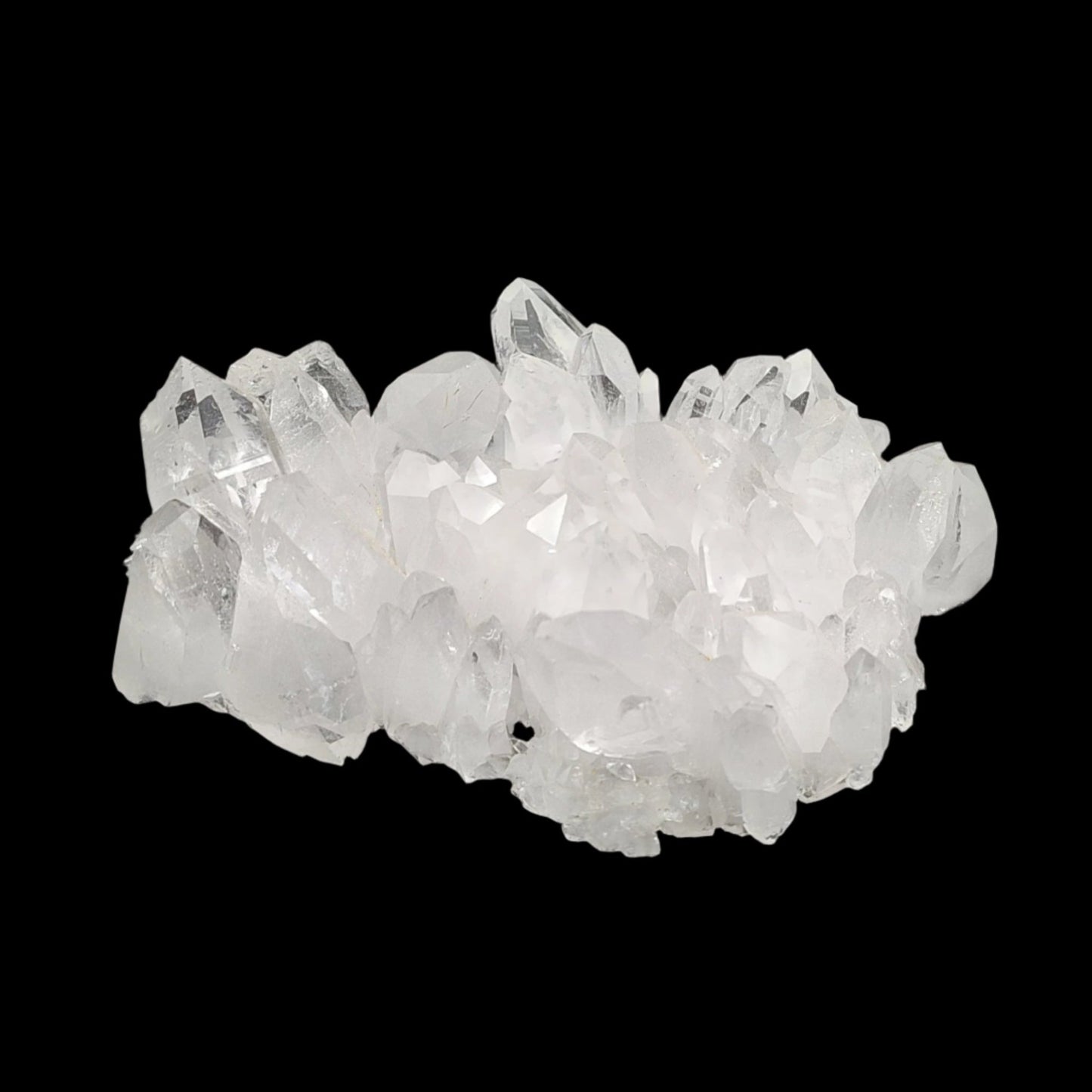 Front side of this Quartz crystal cluster