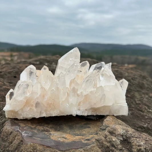 Clear Quartz Crystal Cluster Multiple Points