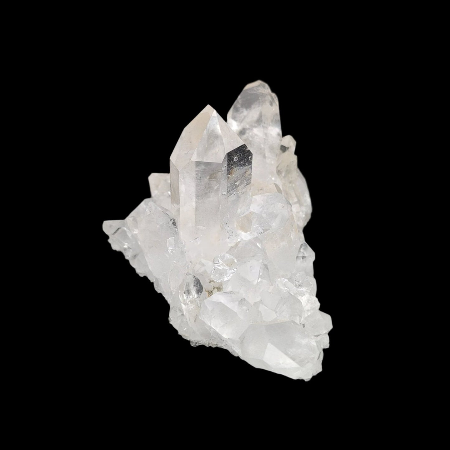 This is the right side of this small Quartz crystal cluster