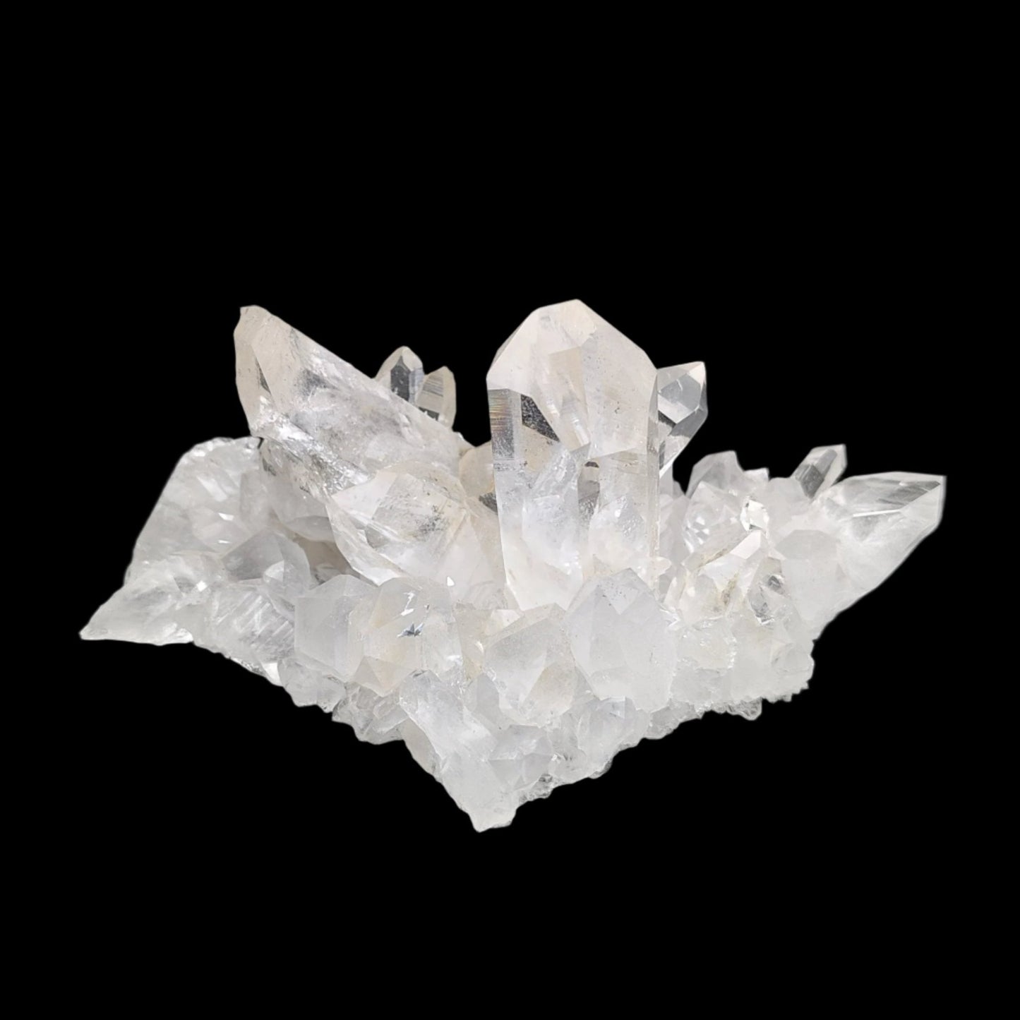 This is the back side of the small Quartz crystal cluster