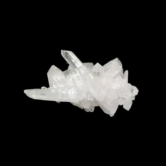 This is the front side of this Quartz crystal cluster