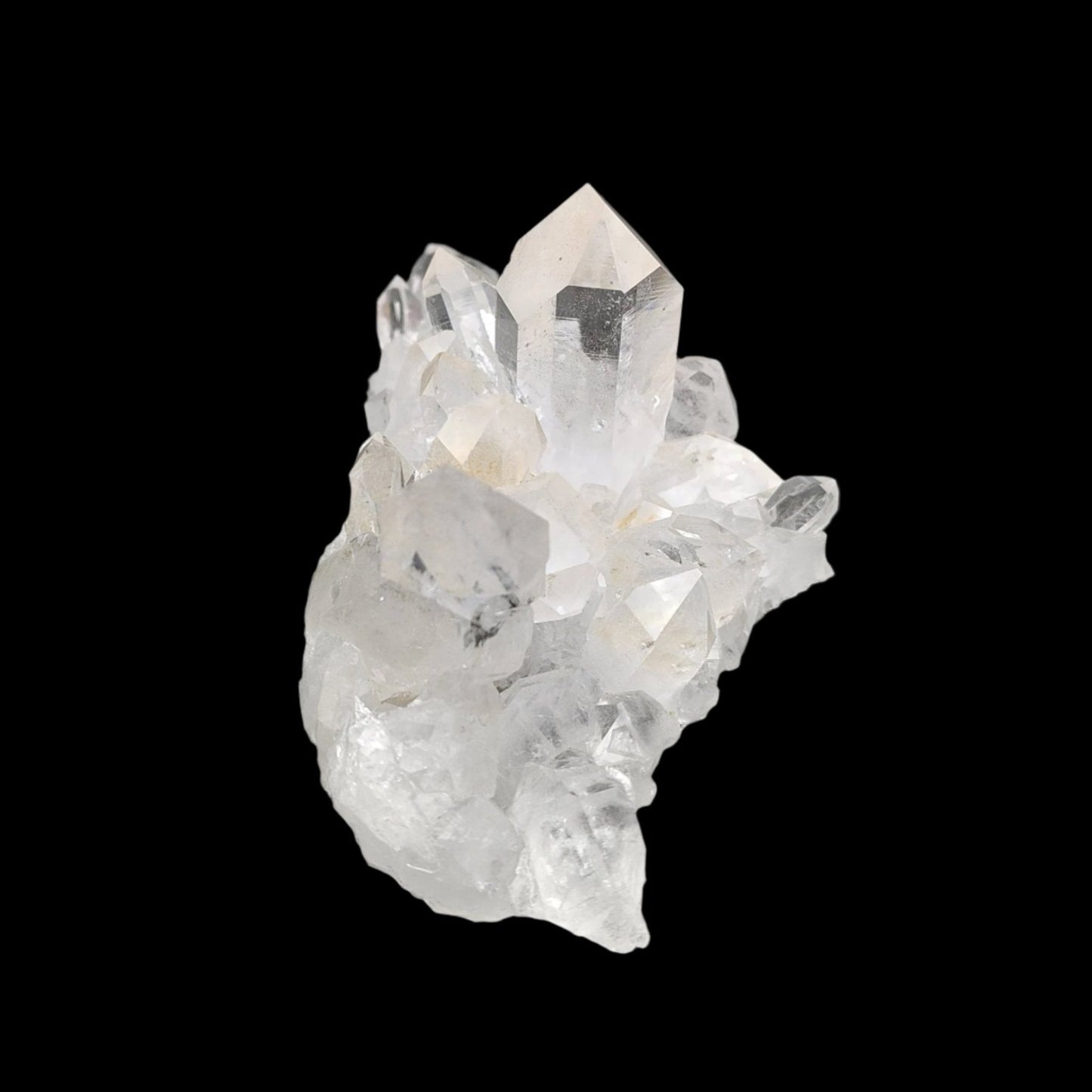 This is the left side of this Quartz crystal cluster