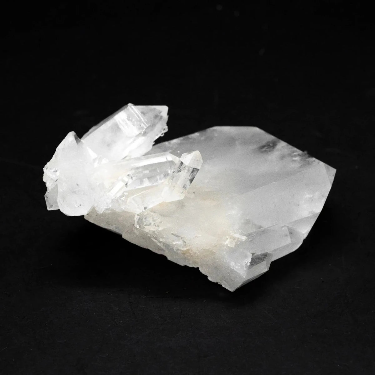 Quartz Crystal Tabby Cluster Side View