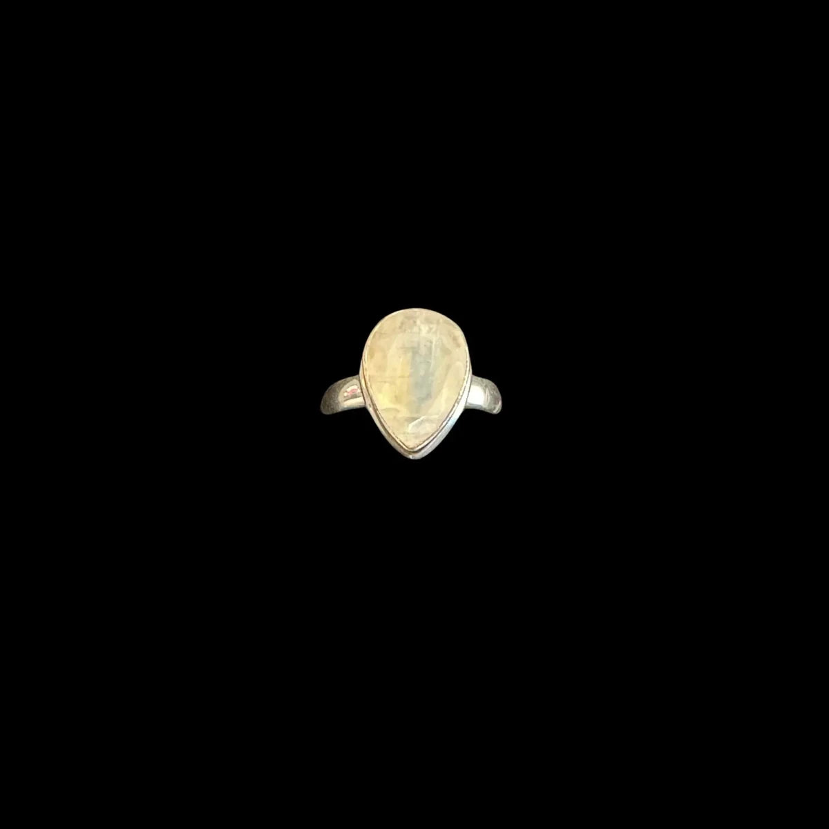 Rainbow Moonstone Silver Ring