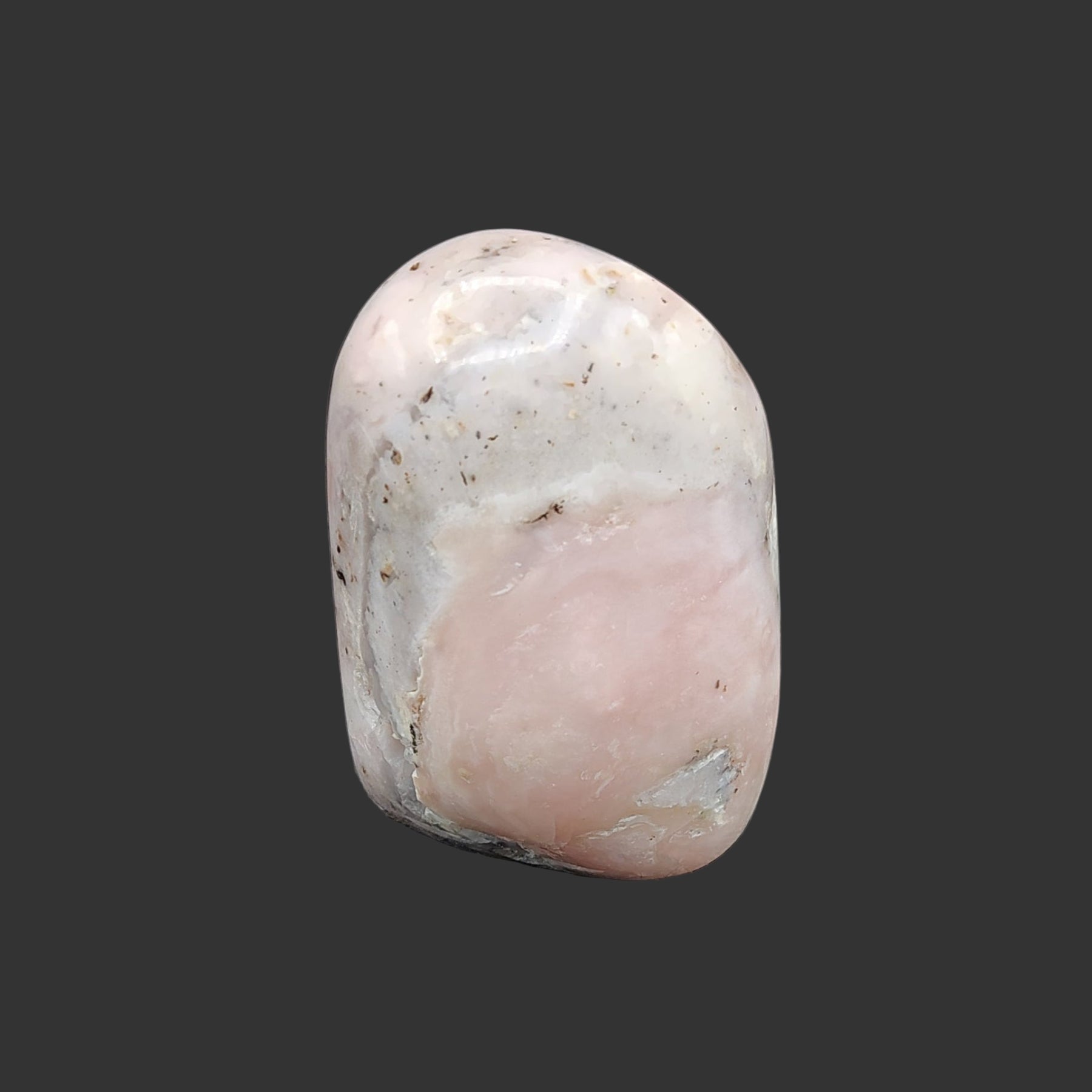 This is the back side of this pink opal free form