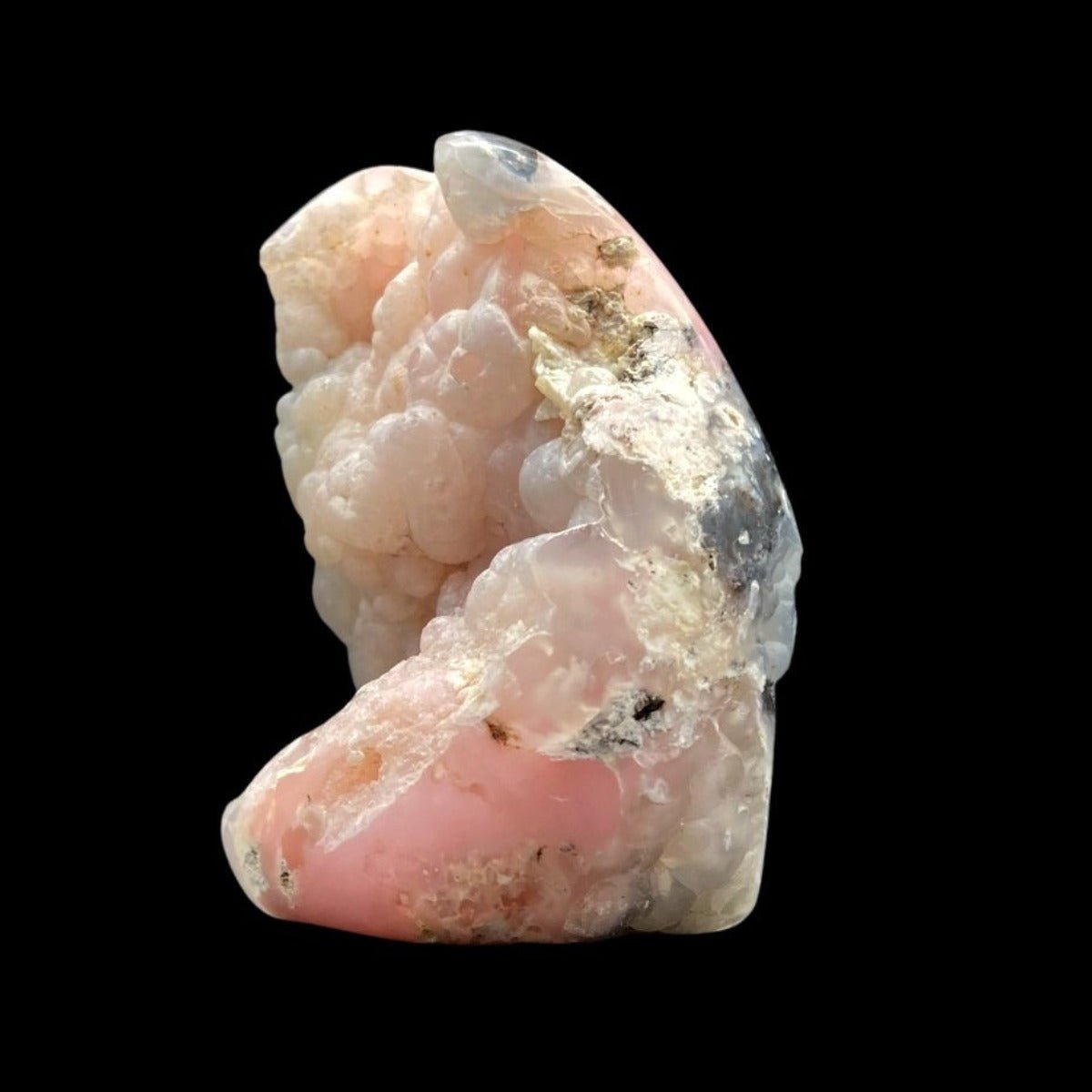 Side View Of Free Standing Pink Opal