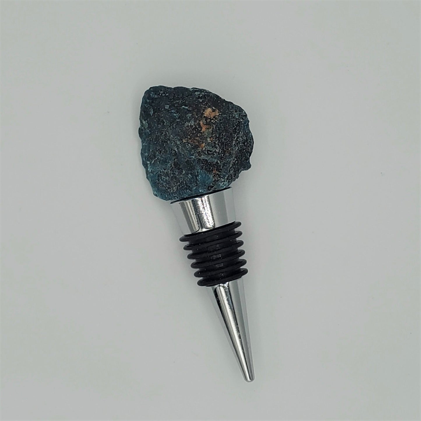 Raw Apatite Wine Bottle Stopper Gift Idea