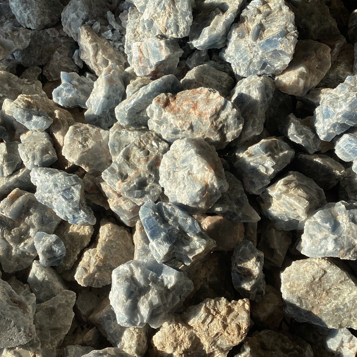 Blue Calcaite Rocks Raw Blue Calcite - Natural Healing Crystal for Energy Boost