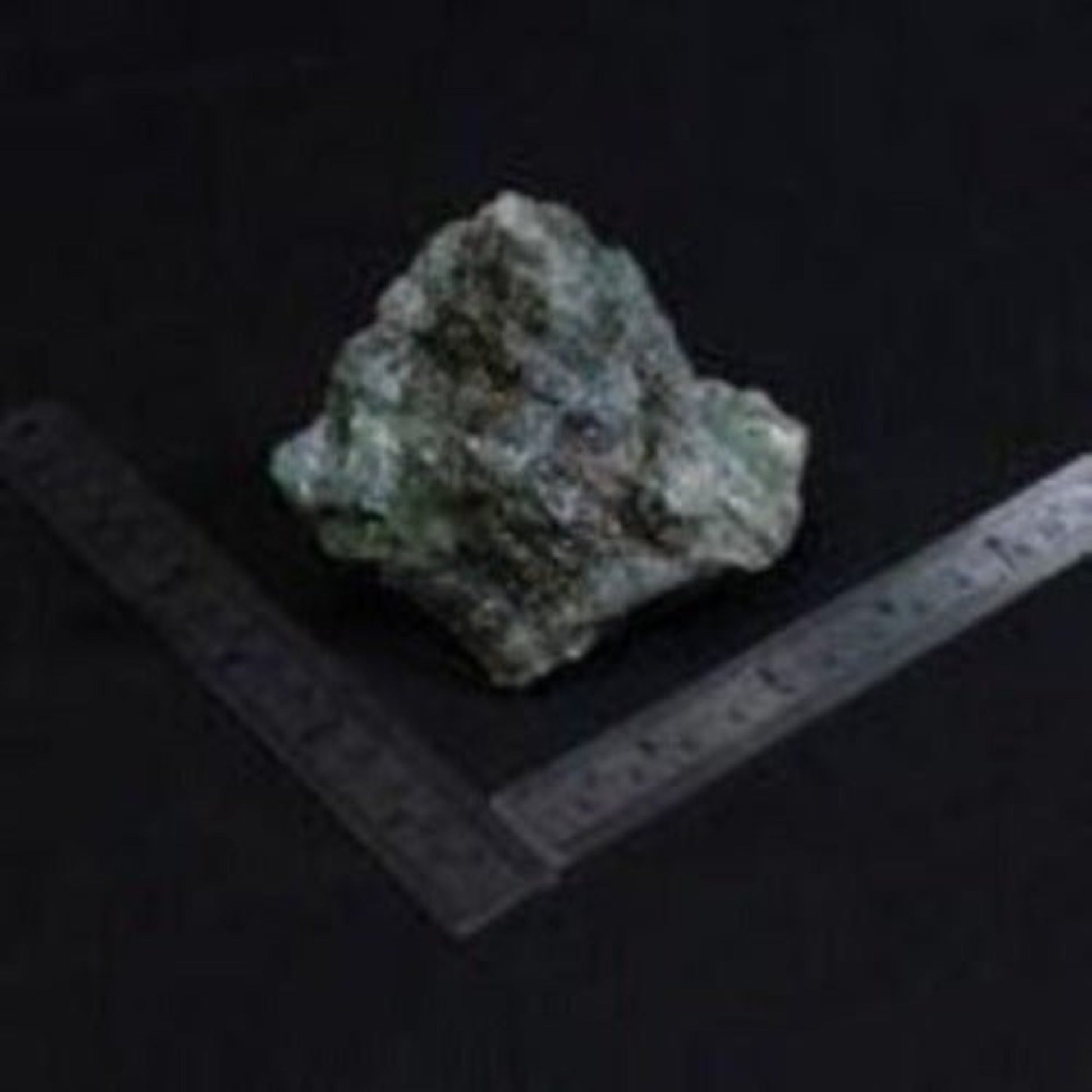 Uncut Emerald Specimen With Ruler