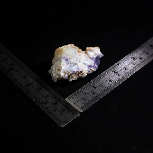 Raw Mexican Purple Morado Opal With Ruler Showing Size