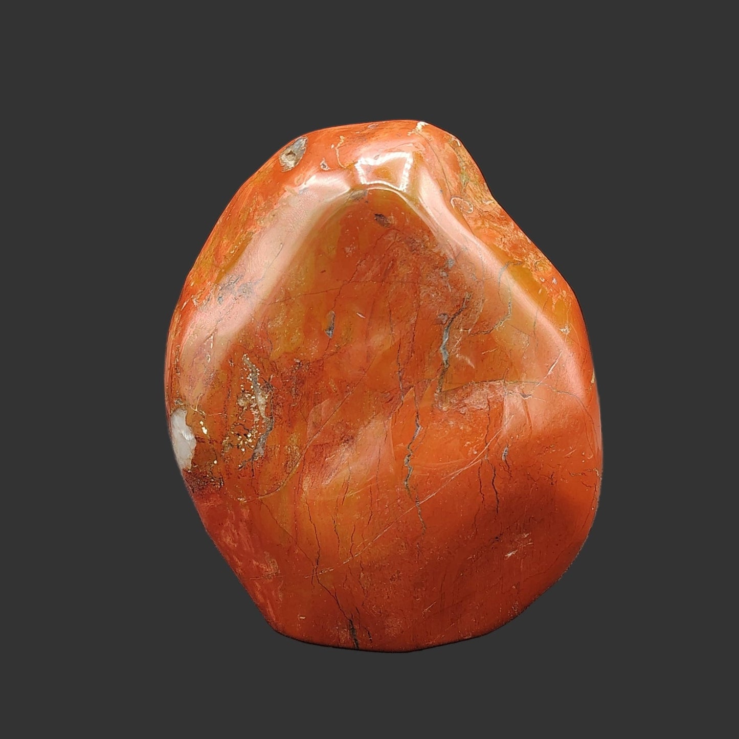 This is the back side of this red jasper freeform