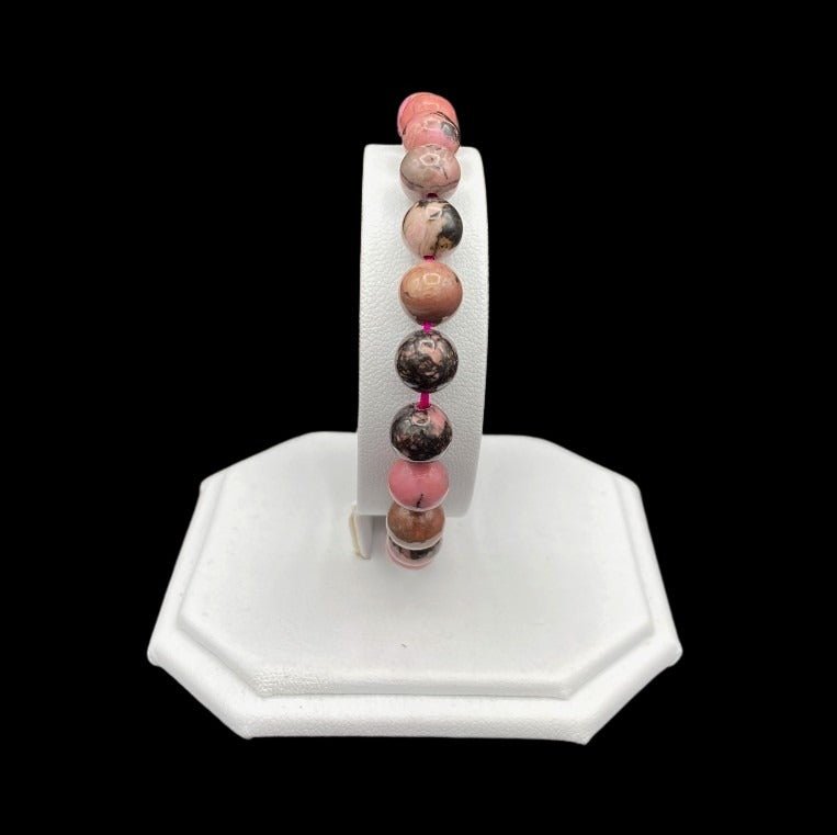 Front View Of Rhodonite Bracelet