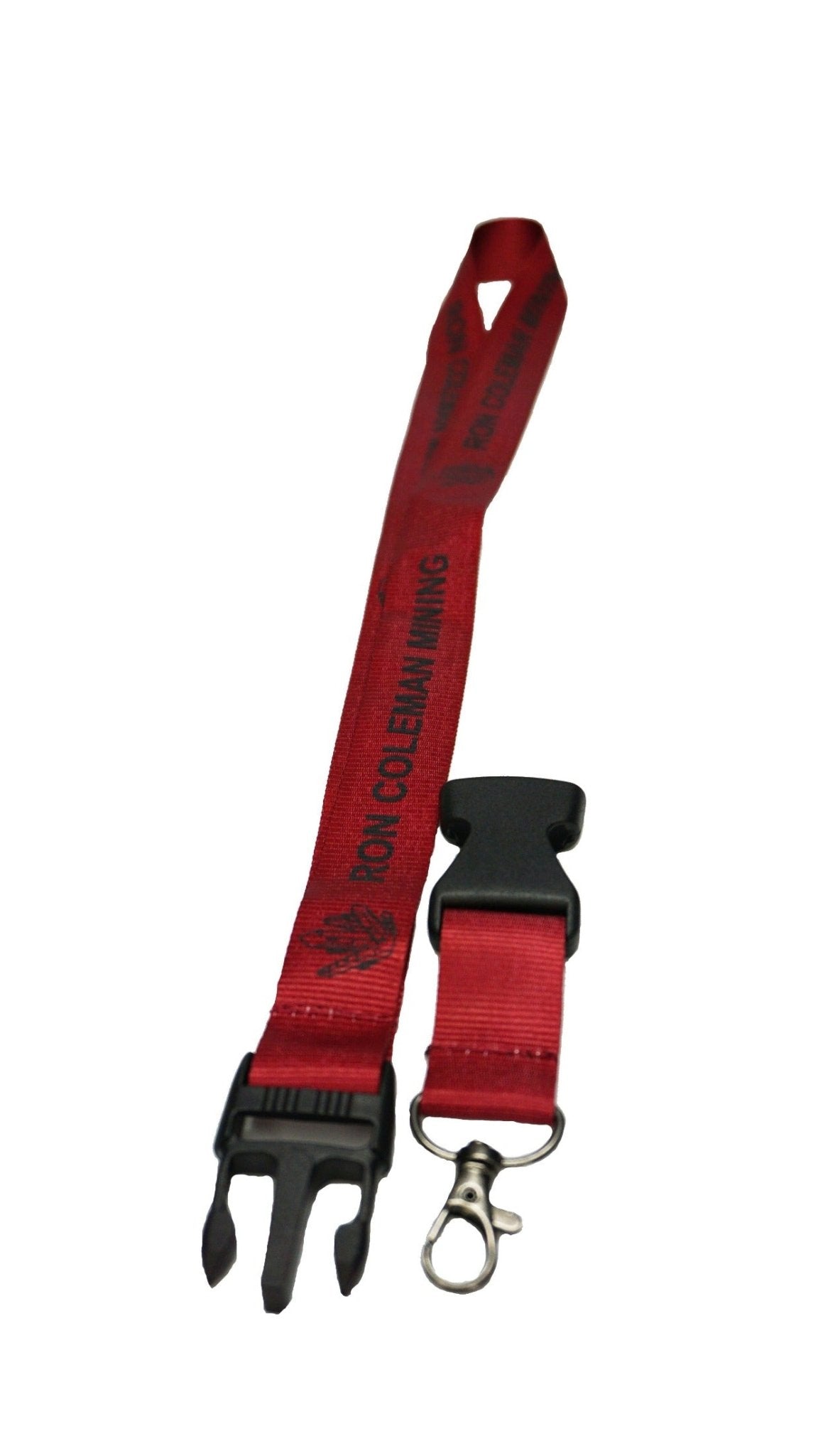 Maroon Two Part Ron Coleman Mining Lanyard