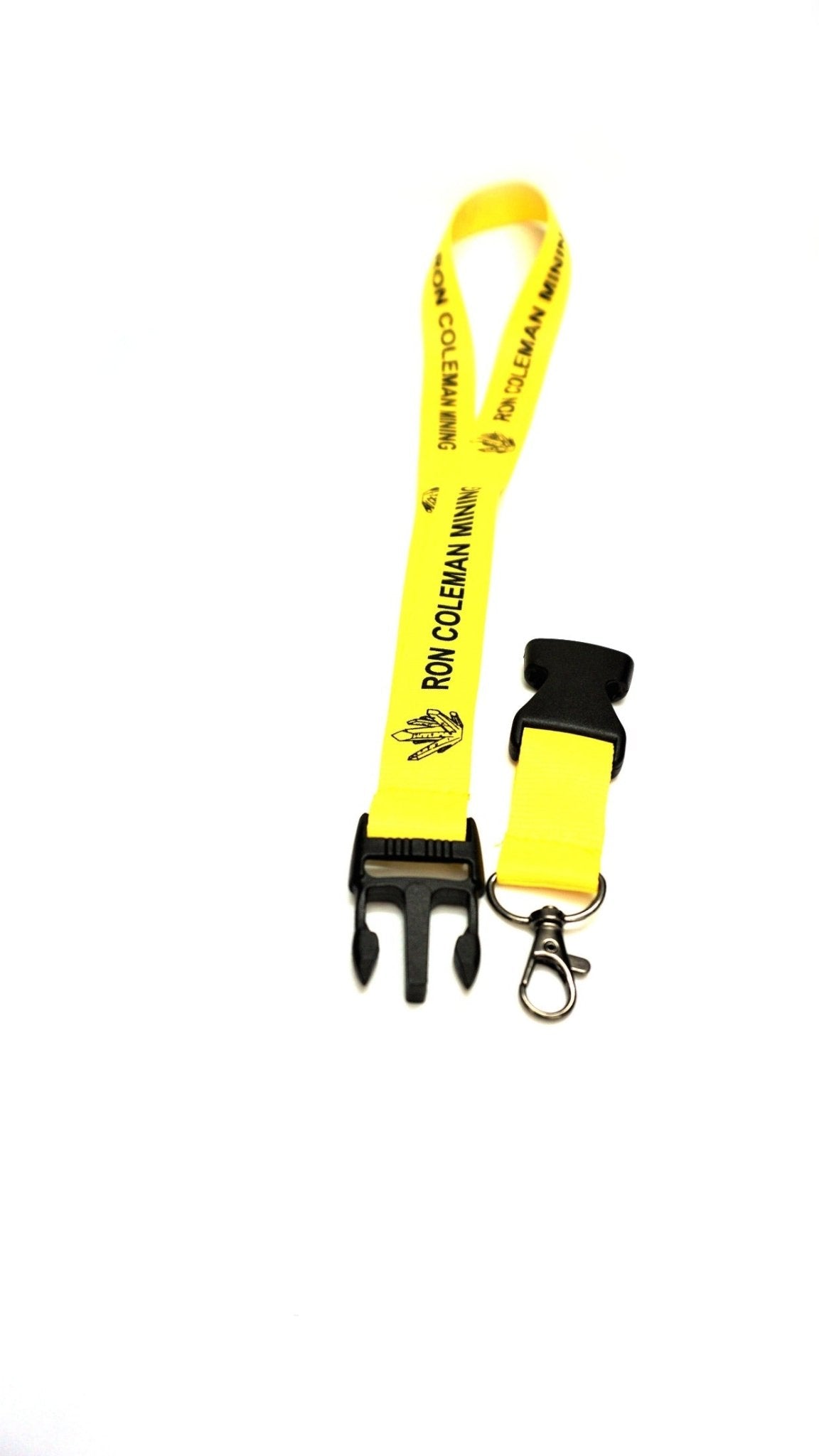 Yellow Two Part Lanyard