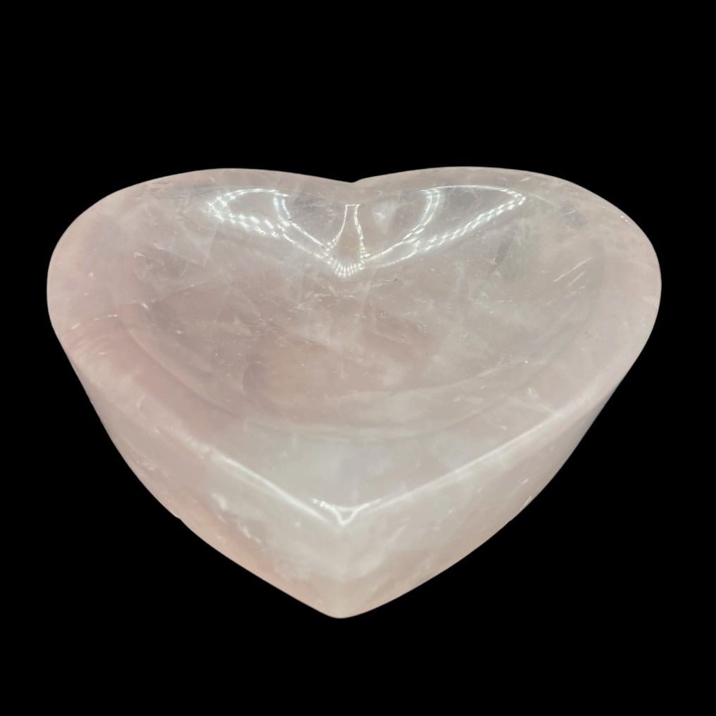 Side View Of Rose Quartz Bowl