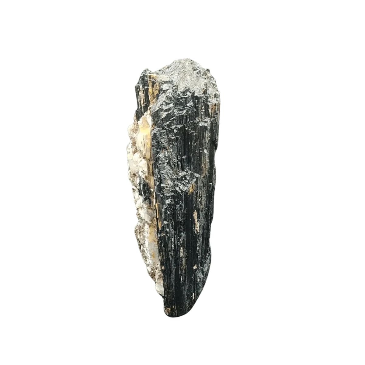 This is the left side of this black Tourmaline with mica cut base