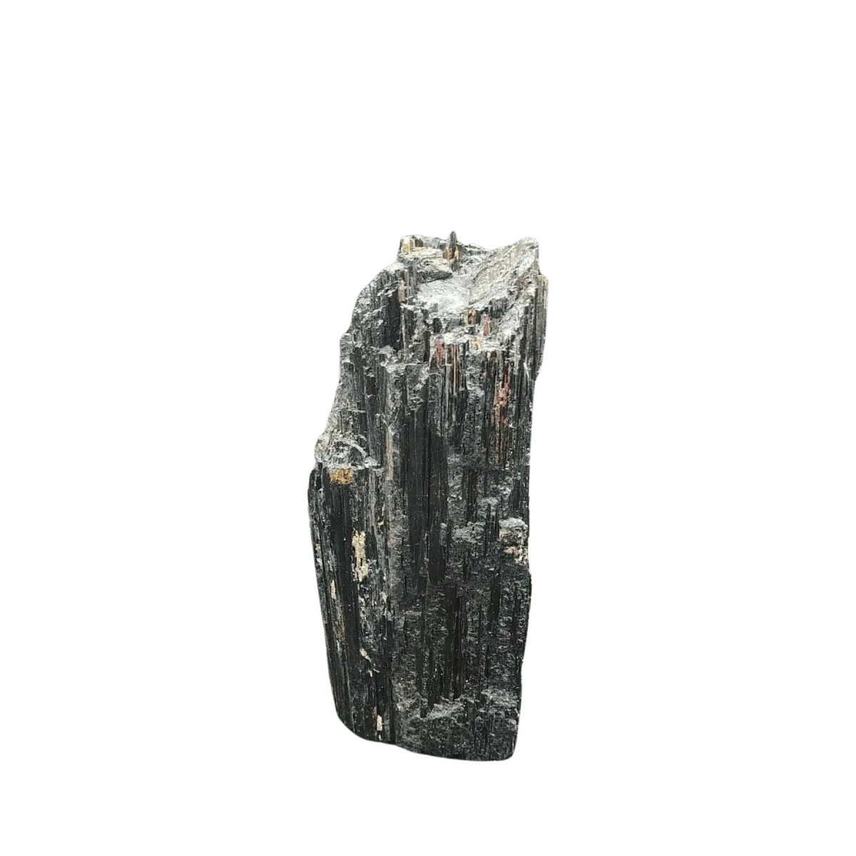 This is the back side of this black Tourmaline with mica cut base