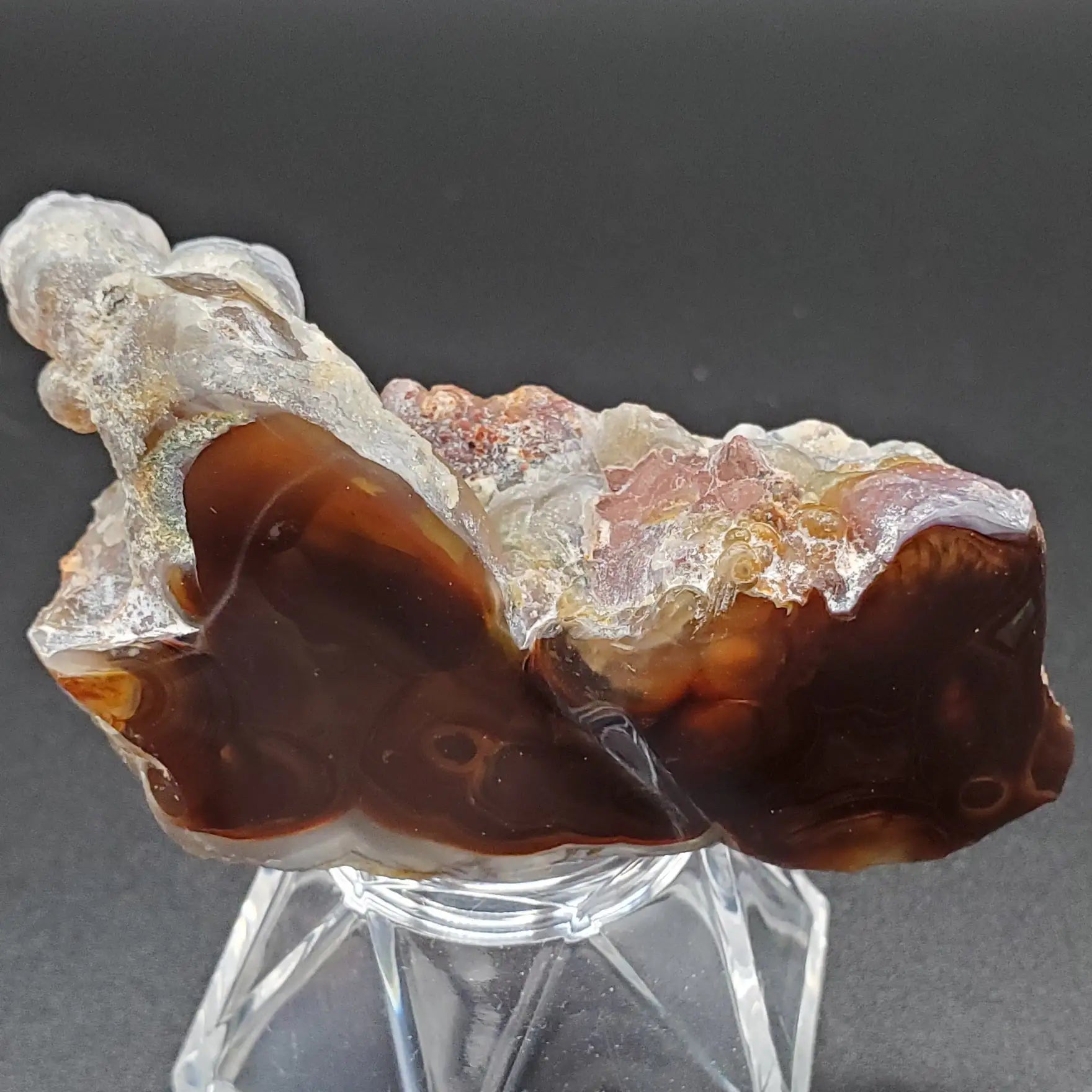 Rough Fire Age Stone WIth Polished Sides