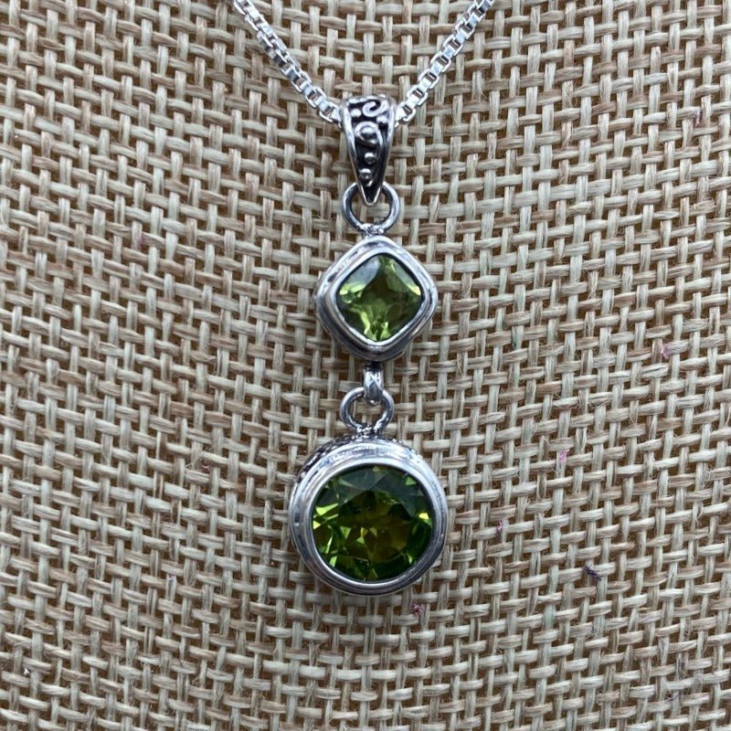 Close Up Of The Bright Green Peridot Gemstones