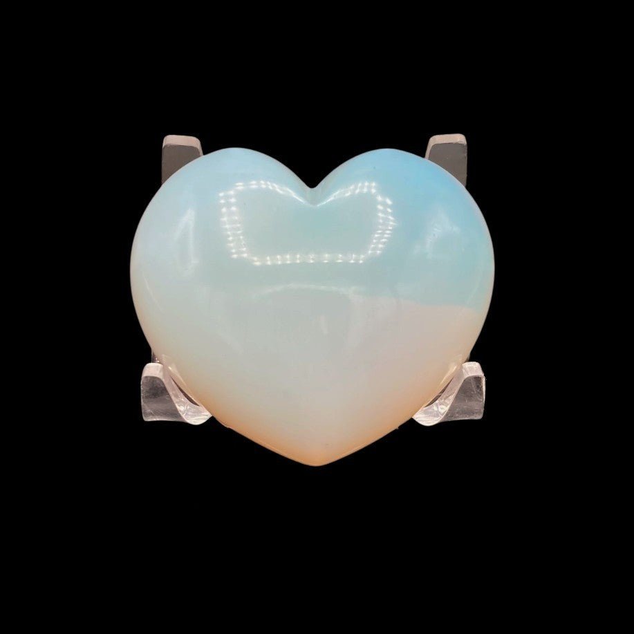 Opalite Heart Palm Stone 