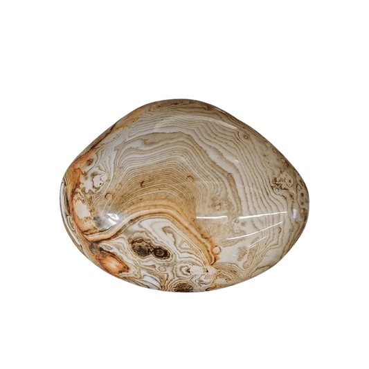 This is the front side of this polished Sardonyx stone