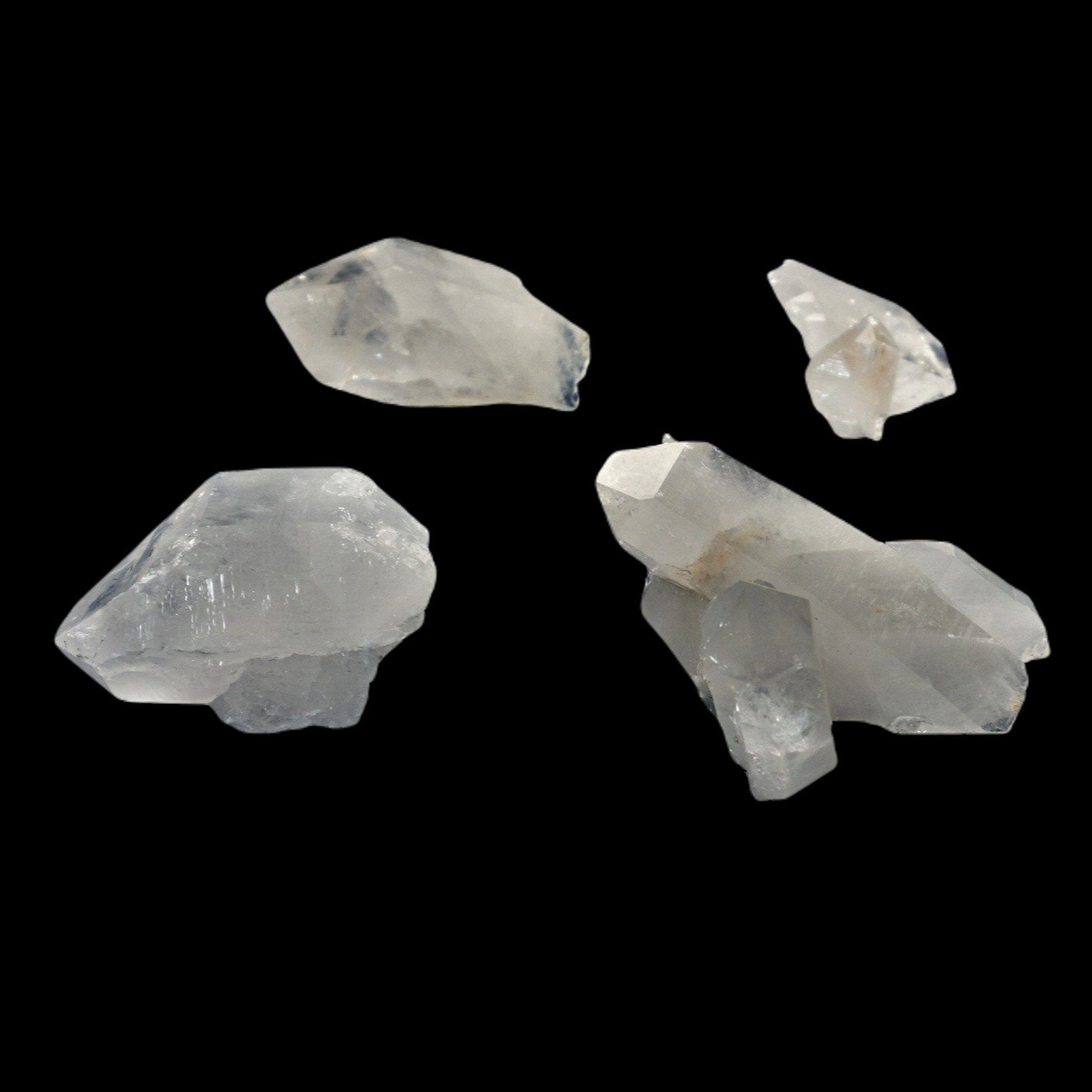 Several Self Healed Quartz Crystals